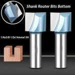 Shank Router Bits Bottom 1/4" 1/2" Cleaning Carbide Tipped Wood Woodworking