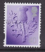 GB SG S112 USED STAMP Scotland 40P Class Scottish Thistle  Regional Definitive