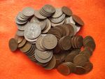 1kg of mixed Predecimal penny and halfpennys unsorted