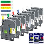 For Brother TZe-231 Label Tape White 12mm 18mm 9mm Fits P-touch H101C H105 1000