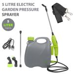 5L Electric Garden Sprayer Battery Powered Sprayer with 3 Mist Nozzles Sprayer