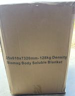25 x 610 x 7320mm 128kg Density Roll of Ceramic Fibre Blanket