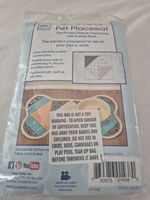 Quilted As You Go Pet Placemat-Bone Shape. You Supply Your Own Fabric.