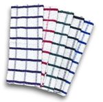 EXTRA LARGE JUMBO TERRY MULTI T-TOWEL KITCHEN DISH BIG CHECK 100% COTTON PACK 10