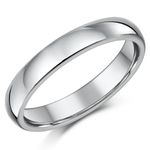 Titanium Court Shaped High Polished Wedding Ring Band '''All Width's & Size's'''