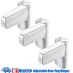 Pack of 3 UPVC Double Door Flag Hinge Adjustable PVC French Doors High Security
