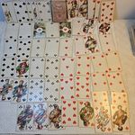 Antique Victorian Dondore Patience Playing Cards Number 27 Circa 1880s 40 + 14