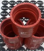FIAT COUPE 20 VALVE TURBO INLET DONUTS SILICONE PIPE X5 RED (39b)