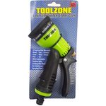 Toolzone 8 Function Soft Grip Garden Hose Spray Gun Water Outdoor Sprayer