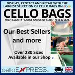 Clear Cello Cellophane Card Bags Self Seal ✅Display Bag for Cards & Photos UK  ✅