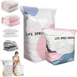 No‑pump Vacuum Storage Bags - Press & Seal,Reusable Space Saving Compression Bag