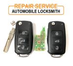 Repair Service for Audi Seat Skoda Volkswagen 3 Button Flip Key Fob Case Refurb
