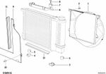 BMW Genuine Fan Shroud Holder Replacement Spare Part Fits E30 17111709347