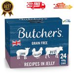 Butcher's Recipes in Jelly Wet Dog Food Tins 24 x 400g