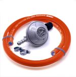 29 mbar Camping gas bottle butane Regulator Screw In Type 0.8 Kg/H with 1 M hose