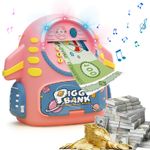 Rocket Piggy Bank Password ATM Safe Money Bank Cash Coins Saving Box