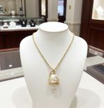 Faberge egg Pendant Necklace Faberge Jewelry 24k Gold Swaroki Handmade Jewellery