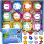 12pcs Bath Bomb Gift Set with Surprise Toys Inside Kids Spa