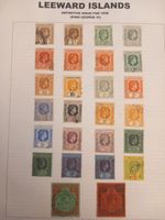Leeward Islands KGVI 1938 Used Set to £1 incl 5/- 10/- High Values
