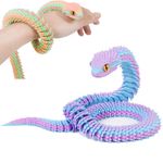 3D Printed Articulated Snake Crystal-Like Movable Snake–Realistic Slithering