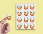 x24 Cute Kitten Scrapbooking Journal Envelope Seal Craft Vinyl Stickers ss148