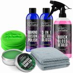 Green Car Polish Wax Colour Restoration Kit Paint Restorer Set Pure Definition