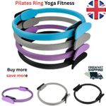 Pilates Ring Yoga Fitness Double Handled Exercise Circle Gym Resistance Wheel