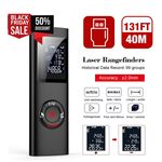 40M Handheld Metal Digital Laser Point Distance Meter Measure Tape Range Finder~