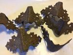 Vintage Corner Braces Protectors  Restoration Hardware Furniture Trunk Lot of 6