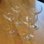 Set of Four Champagne Coupes Glasses