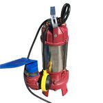 1100w Submersible Pump, Suitable for Dirty Water - Carbon Steel Cutting Blade