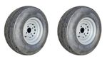 2 X TRAILER WHEELS AND TYRES 20.5 X 8.0-10 ATV ON ROAD / OFF ROAD 100MM PCD