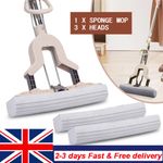 Sponge Mop Heavy Duty Super Absorbent Cleaning Floor Superdry Telescopic Handle