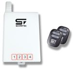 Schartec Universal 4-Ch Receiver Kit 433 MHz Garage Door Opener 2 Remote Control