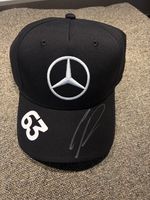 George Russell Hand Signed Mercedes #63 Official Cap COA + PSA QO CARD