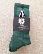 NEW Men's Volcom Crew Socks 3 Pairs Size 9-12 Medium With Tags