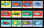 Stamps Fish Cocos Keeling Islands 12x fish stamp stamped (MF21)