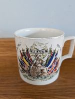 Antique World War One Peace commemorative mug 1919