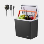 VonShef 20L Electric Cool Box Hot & Cold Portable Cooler 12V/240V 1000237