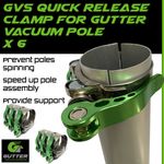 Quick Release Gutter Vacuum Pole Clamp x 6 For Aluminium Cleaning Pole Sections