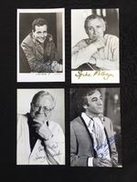 THE GOONS AUTOGRAPHED POSTCARDS ALL FOUR V RARE MILLIGAN SELLERS SECOMBE BENTINE
