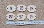 Ribble Scout Gay Hostess Leyland Atlantean Seat Numbers Bus Coach Sign Plate