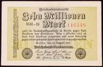 Germany 10 Million Marks 22-Aug. 1923 P-106 Hyperinflation - Uniface (GLIB-002G)
