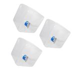 3Pcs Transparent Foldable Water Buckets Reusable Durable Camping and Travel Use