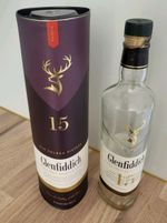 Glenfiddich 15 Year Old Single Malt Whisky Empty Bottle Box Solera Scottish