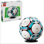 LEGO 43019 Editions Football Toy - 3D Display Model Kit with Interactive Mini...