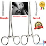 Mosquito Forceps Hemostat Haemostatic Clamp Tweezers Artery Surgical Tools New