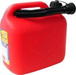 Fuel Can 5L Red Large Petrol Diesel Jerry Can Canister + Flexible Spout