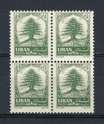 Lebanon 1964 Sc# 406 Cedar of Lebanon block 4 MNH