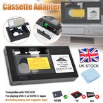 VHS to VHSC Tape Converter Player VHS-C Tapes Cassette VCR Motorized Adapter ~